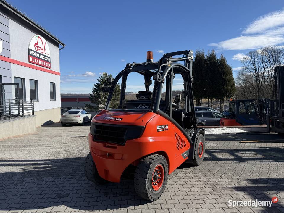 Wózek widłowy Linde H50D02 Triplex przesuw kabina Mogilany