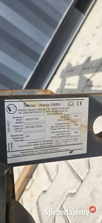 Widły Kramer z karetką model 1000237352 widły Wojnowice