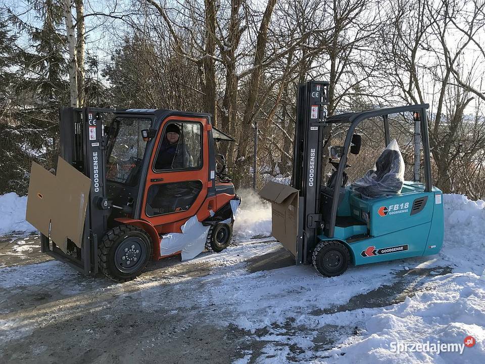 Wózek elektryczny paletowy z podestem GOODSENSE Elbląg
