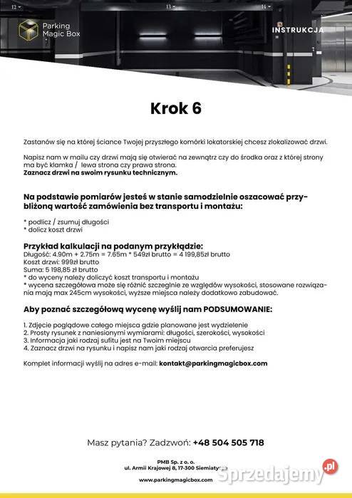 Komórka lokatorska box garażowy piwnica na Pozostałe