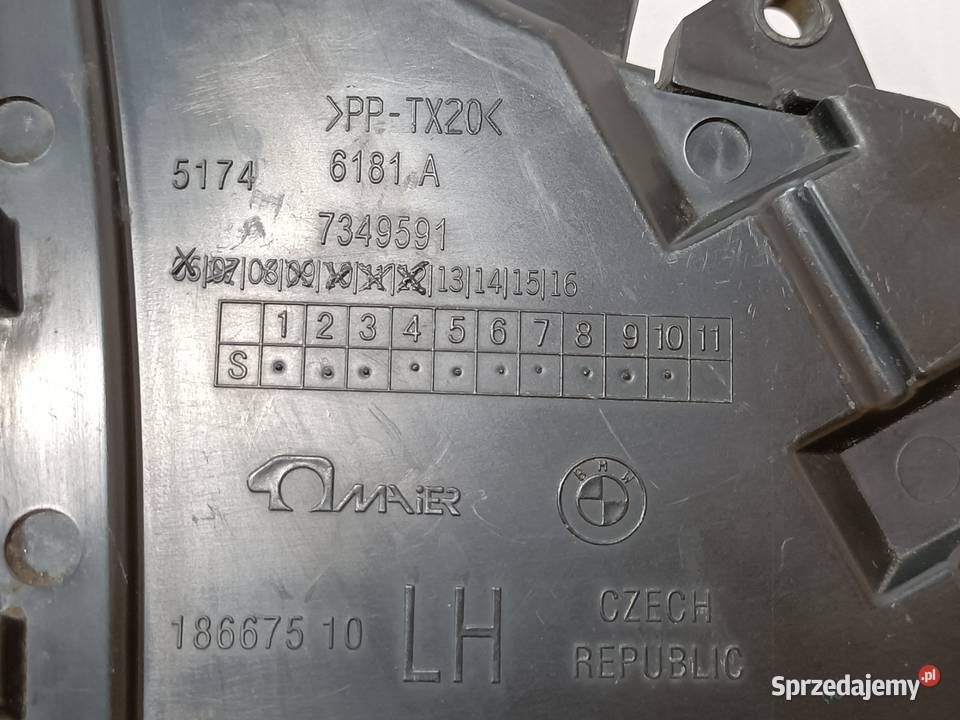 BMW 5 G30 G31 WLOT KIEROWNICA POWIETRZA BŁOTNIK Pleszew