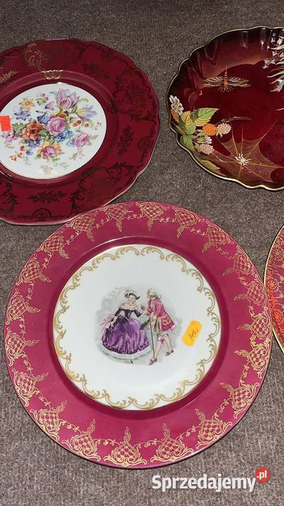 Patera ze scenką dworską w lustrze patery Syg Gdańsk