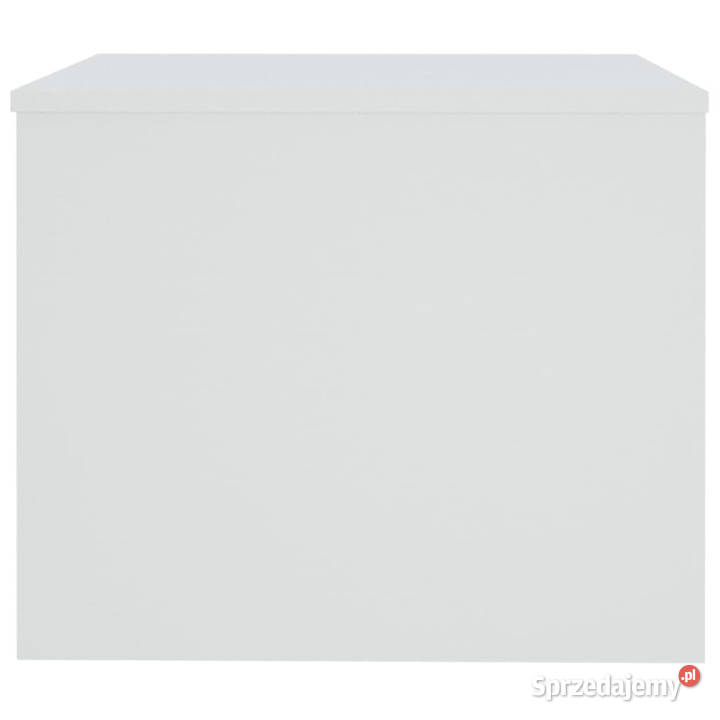 Stolik kawowy biały 80x50x40 materiał