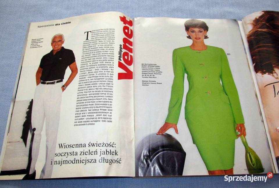 Burda International Wiosna 1995 moda szycie