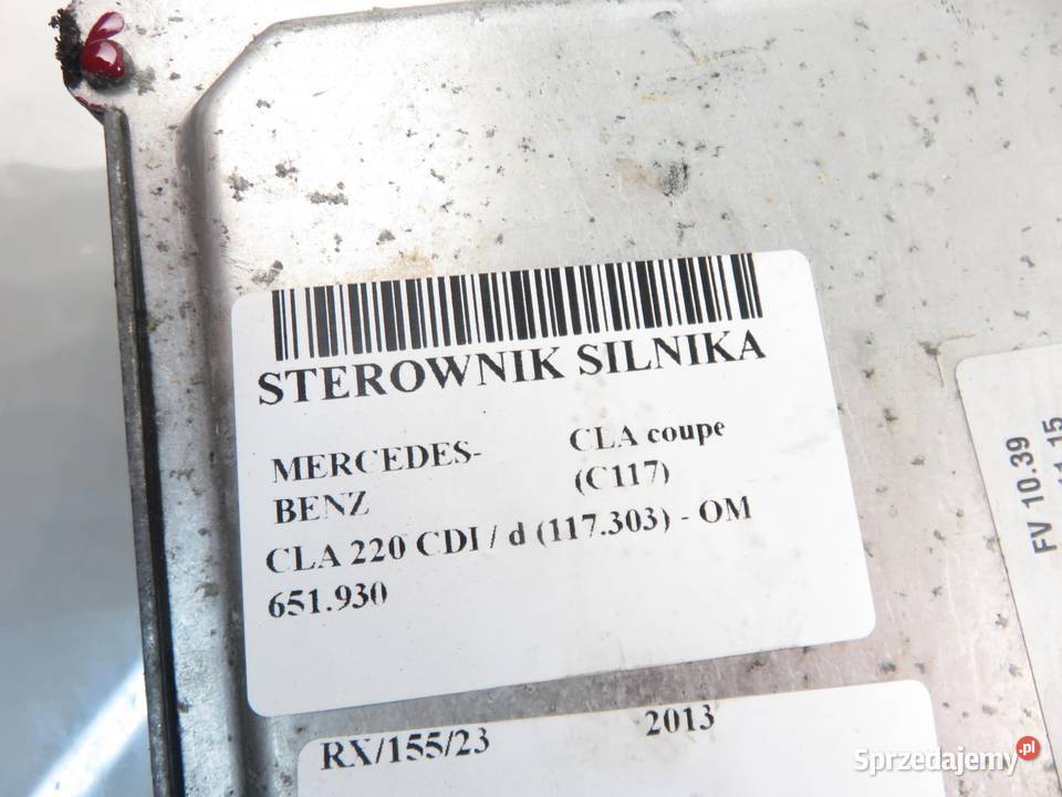 STEROWNIK MERCEDES C117 CLA 220 CDI 6519003001 Komputery