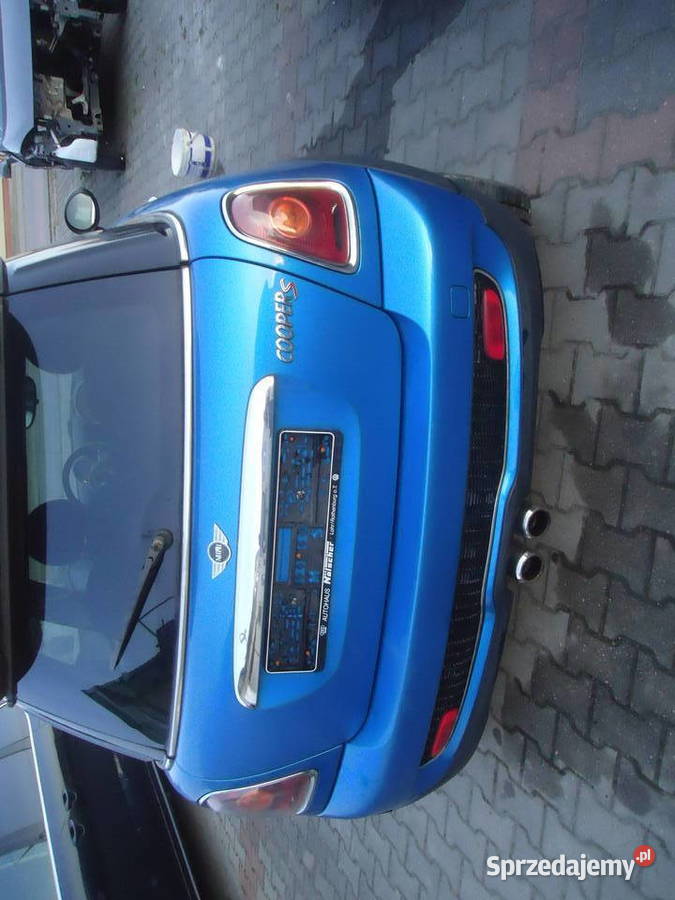 MINI COOPER S KLAPA BAGAŻNIKA ZDERZAK TYŁ TŁUMIK Nowy Dwór Gdański
