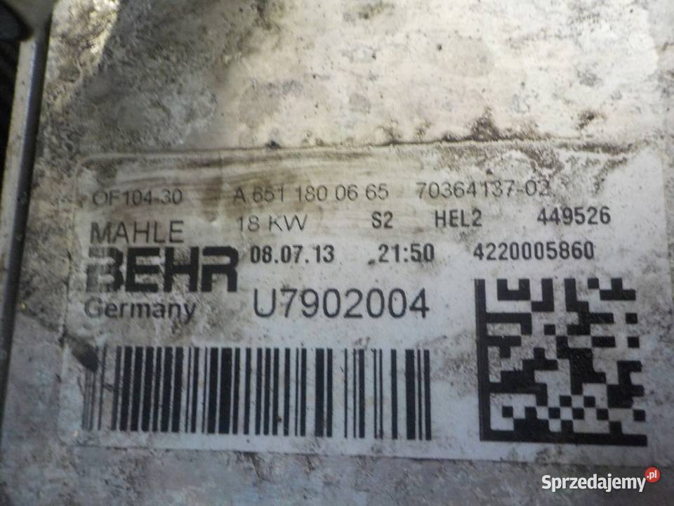 MERCEDES W204 22 CDI 14r 204 651911 obudowa świętokrzyskie