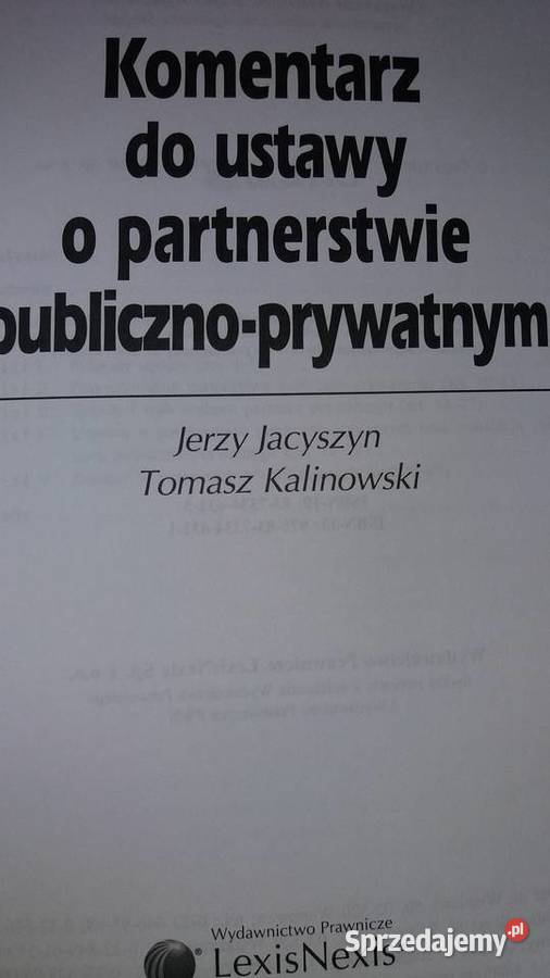 Komentarz do ustawy o partnerstwie publiczno Warszawa