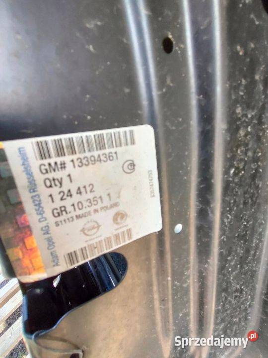 Drzwi Prawy Przód Opel Astra J GTC NOWE 13394361 Pleszew