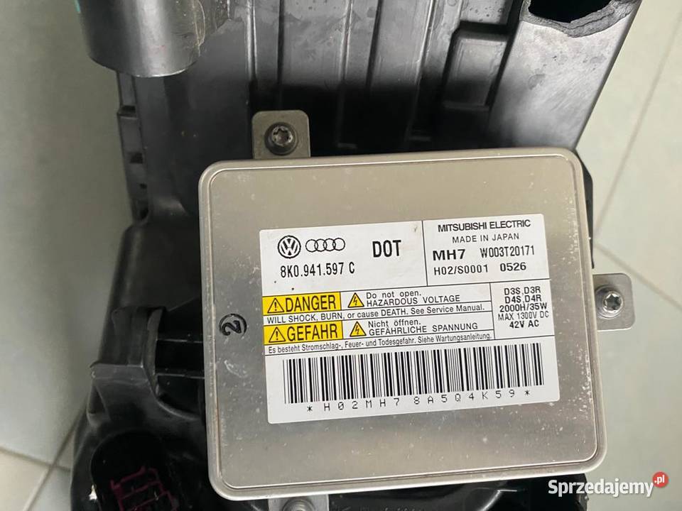 LAMPA LEWA PRZÓD VW TOUREG II 7P USZKODZONA Lewe Grzebowilk