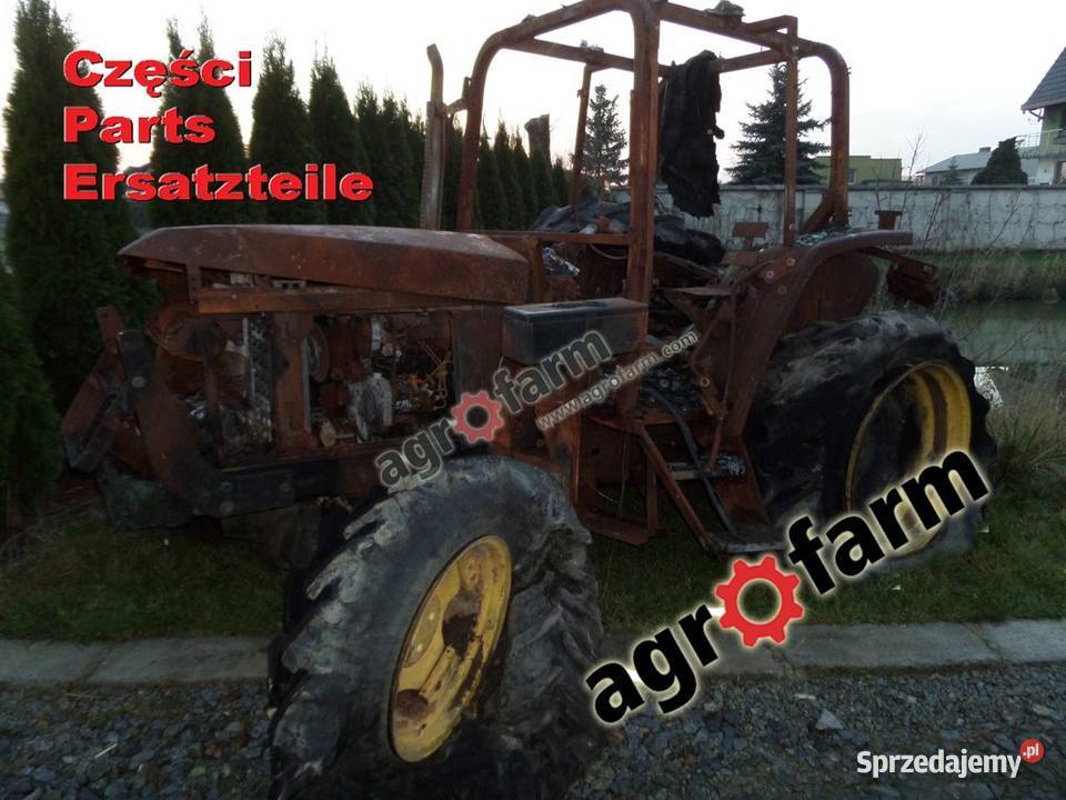 John Deere 6110 części silnik skrzynia biegów Byków