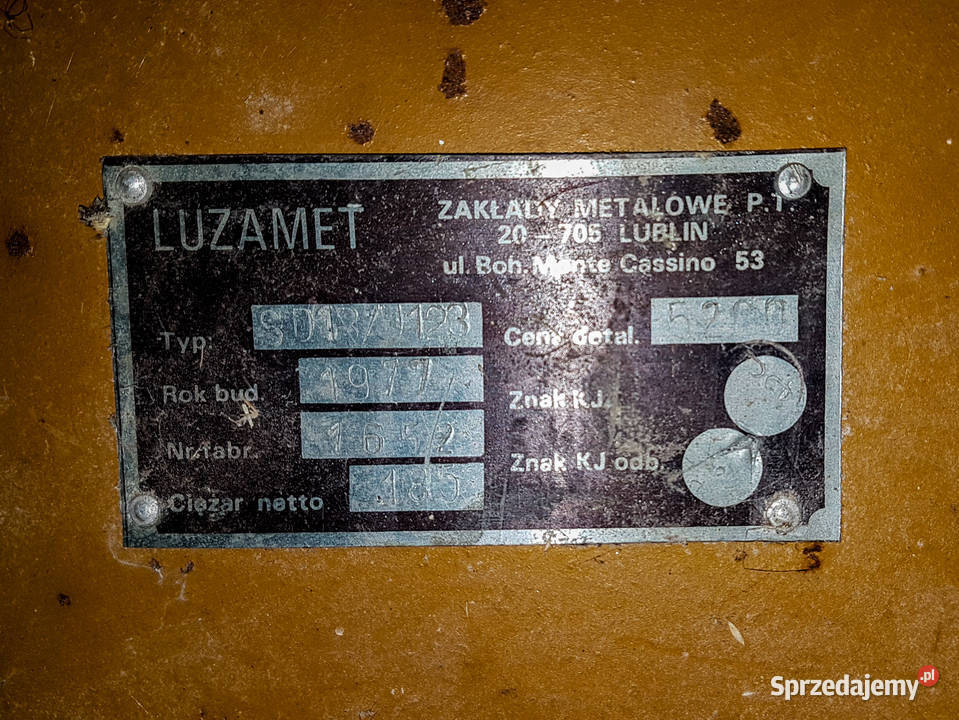 Śrutownik kamieniowy do zboża LUZAMET SD13H123 łódzkie