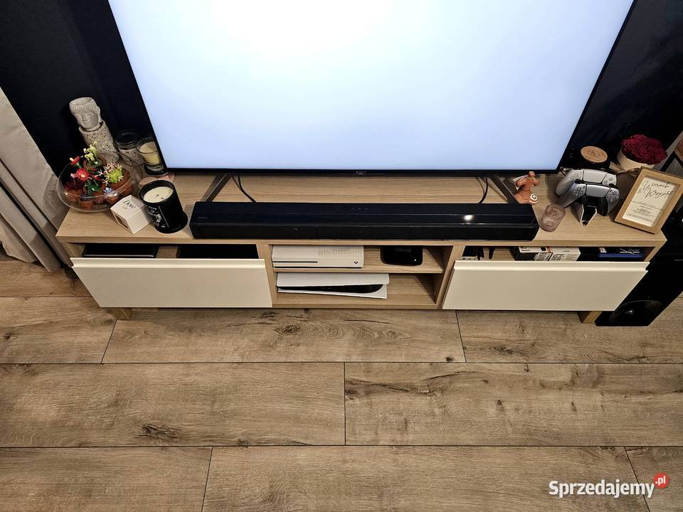 IKEA BESTA szafka RTV 180x485x415 dąb bielony śląskie Gliwice