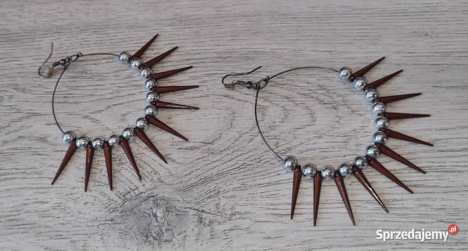 Kolczyki damskie kolce Łódź sprzedam