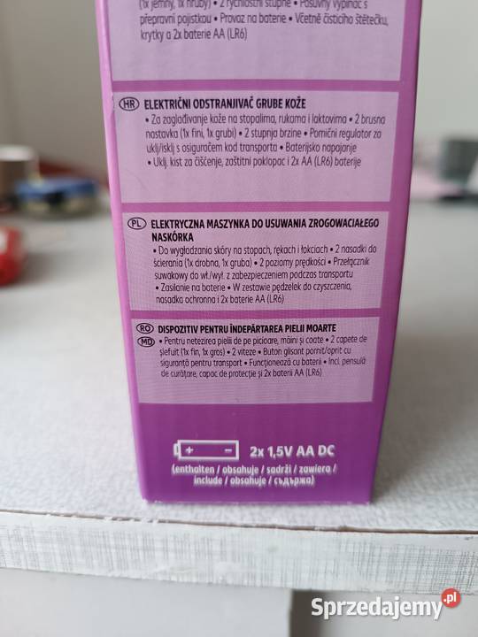 Elektryczna maszynka do usuwania zrogowaciałego