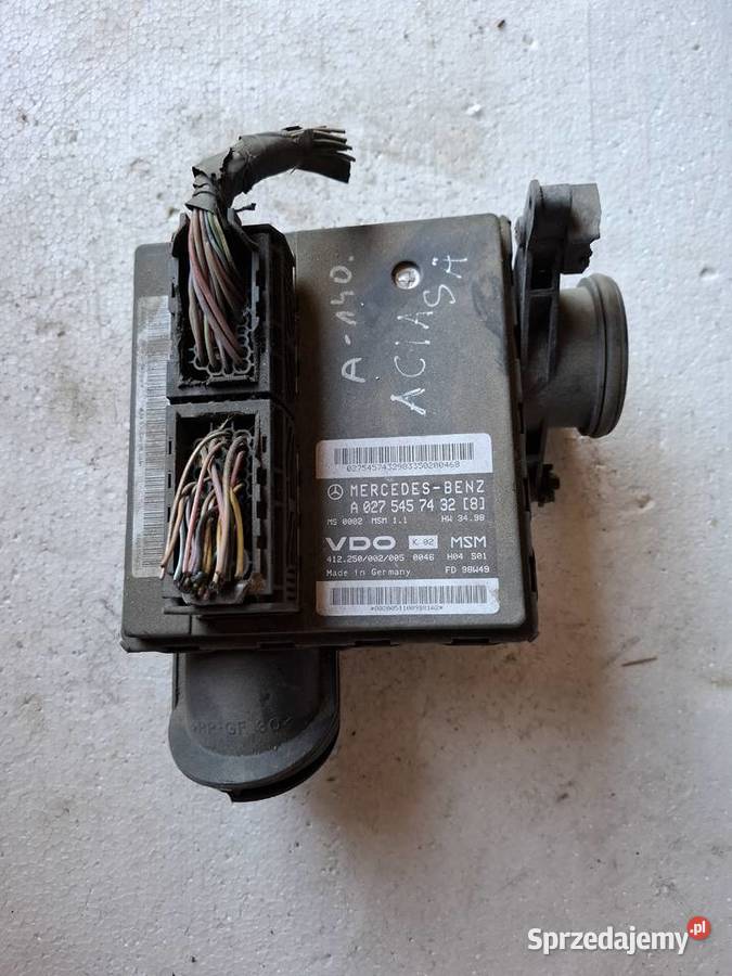 Komputer Sterownik Silnika Mercedes A140 osobowe