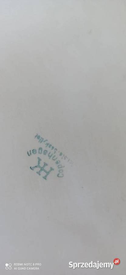 Patera różane bukiety na białej porcelanie pomorskie Gdańsk