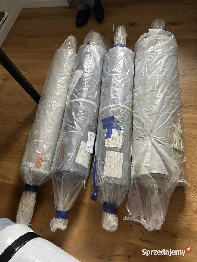 4 rolki tkaniny len z bawełna i elastanem Rakoniewice