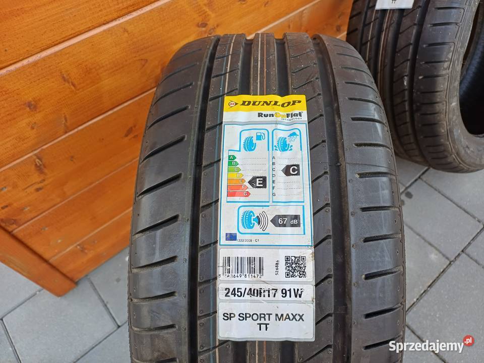Opony letnie Dunlop SP Sport Maxx 24540R17 NOWE 17cale opolskie Moszczanka