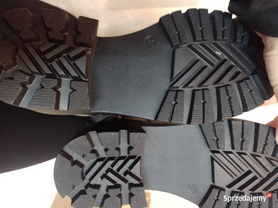 37 Czarne traperowe Kozaki oficerki biznesowe Kozaki Kraków