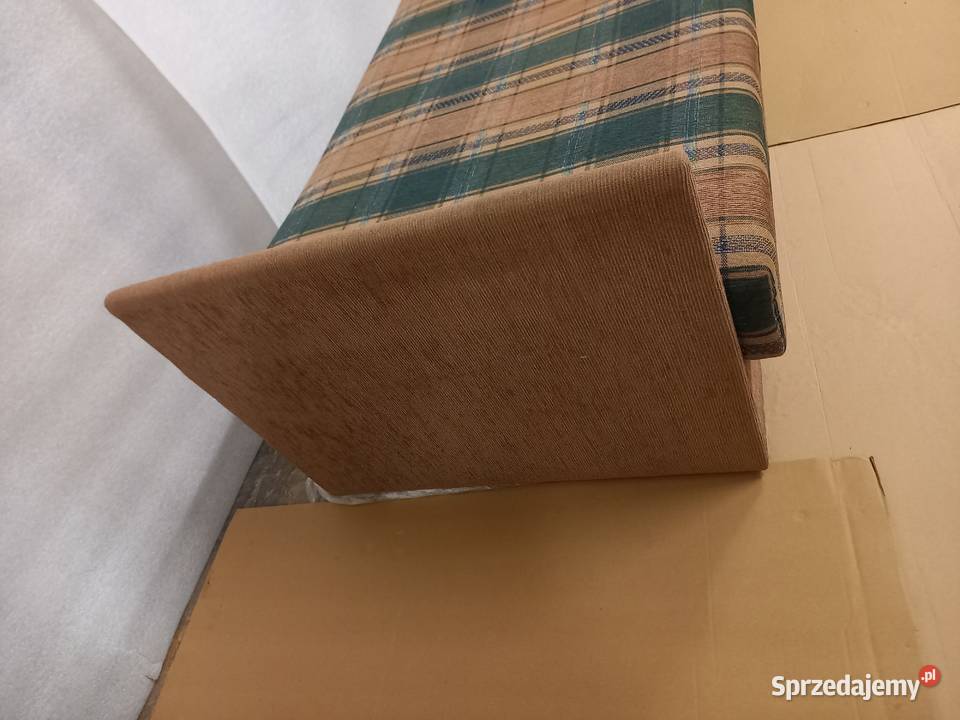 Tapczan ciemno zielono brązowy Grójec sprzedam