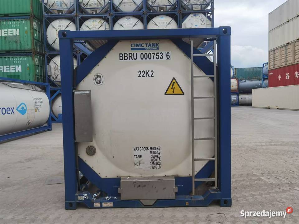 Kontener zbiornikowy 20ft CIMC poj 26 000 litrów mazowieckie Warszawa