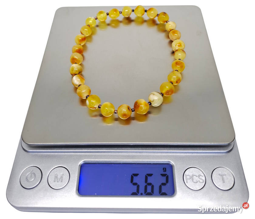 Komplet korale i bransoletka z bursztynu Warszawa