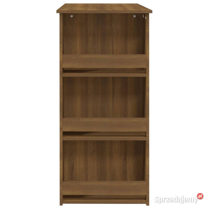 Stolik barowy z półkami brązowy dąb 102x50x1035 Warszawa