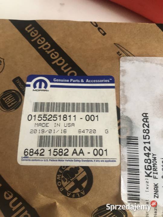 20182023 Jeep Compass OEM Tabliczka znamionowa śląskie Kozy sprzedam