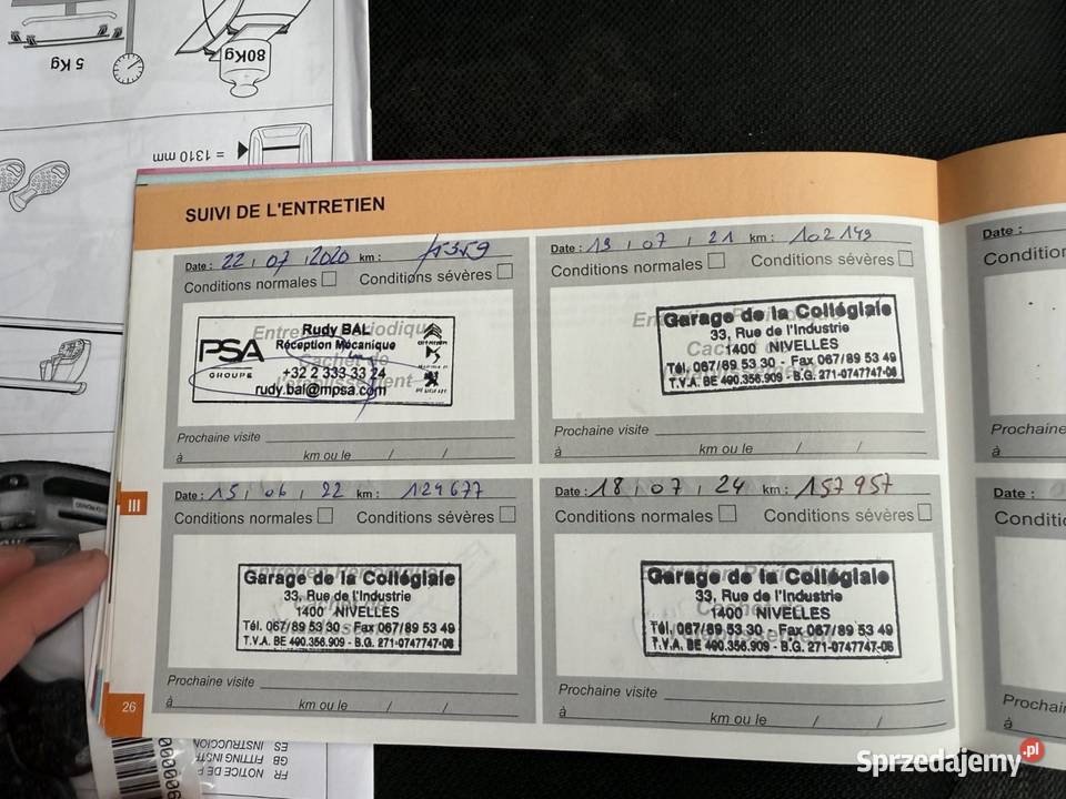 Samochód ma pełną historię serwisoCitron C4 asystent parkowania