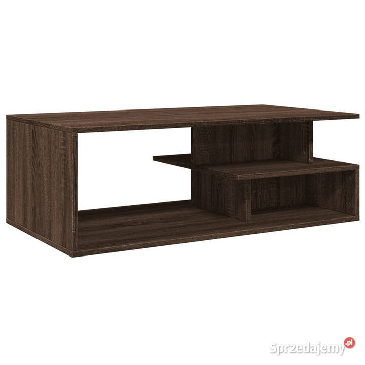 Stolik kawowy brązowy dąb 102x55x35 WM848016 Warszawa