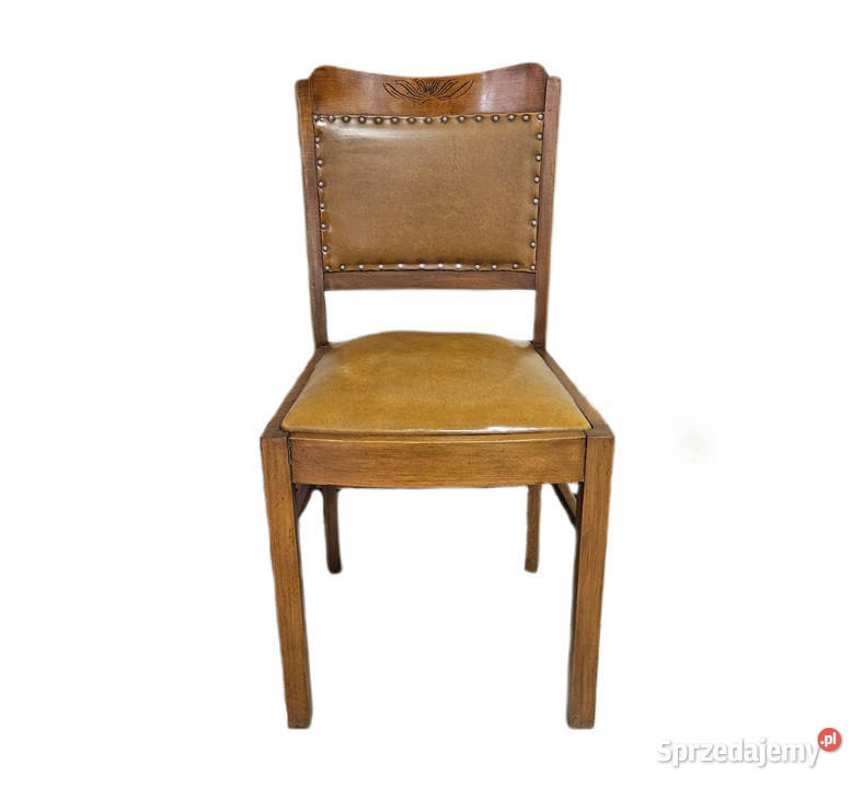 KRZESŁO fotel DREWNO Z OBICIEM stylowe piękne Pszczyna sprzedam
