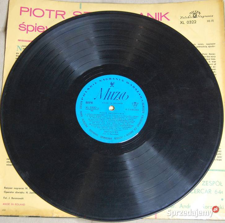 Płyta winylowa PIOTR SZCZEPANIK śpiewa z 1964r Warszawa