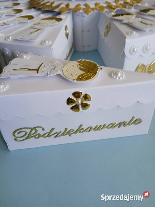 Podziękowanie gości Papierowy tort 10 Komunia świętokrzyskie