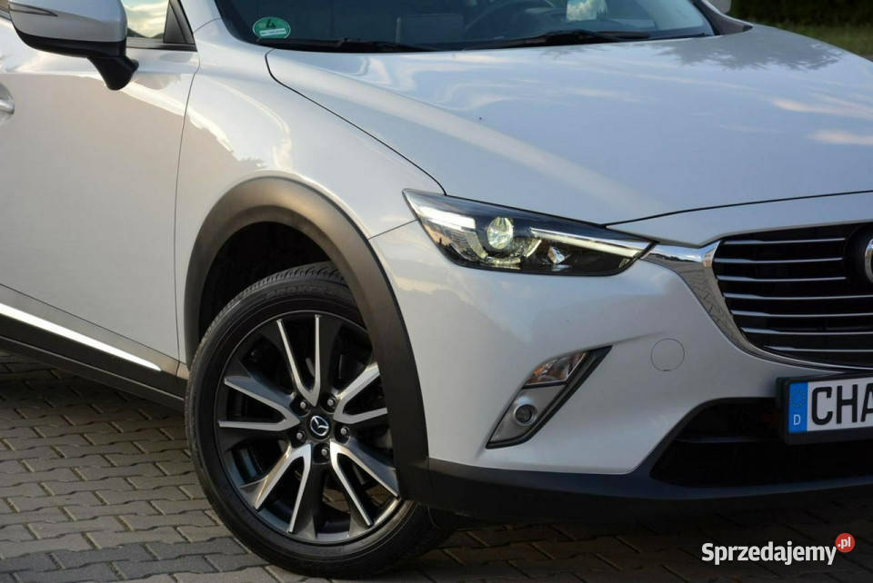 Mazda CX3 Biała Perła Skóry Navi Kamera Head Up gniazdo AUX Ostrów Mazowiecka