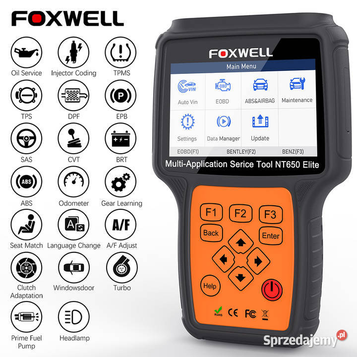 Skaner Diagnostyczny FOXWELL NT650 Elite ODB2 Biłgoraj