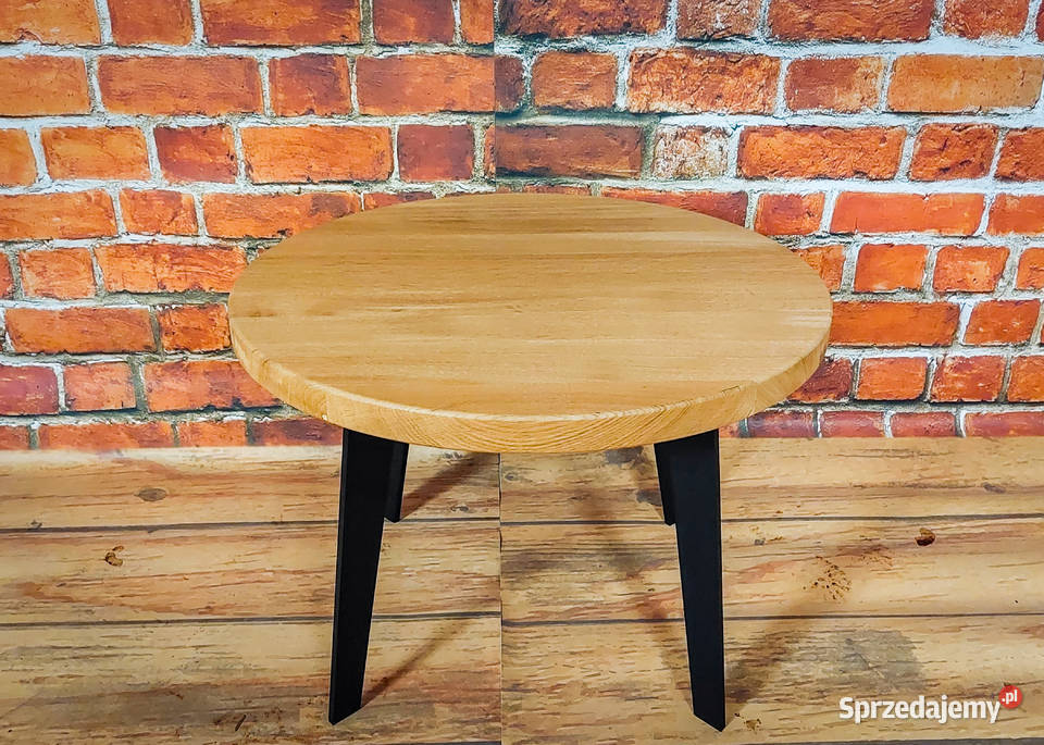 Stolik Kawowy Dębowy LOFT Ława 100 Lite Drewno Zielona Góra