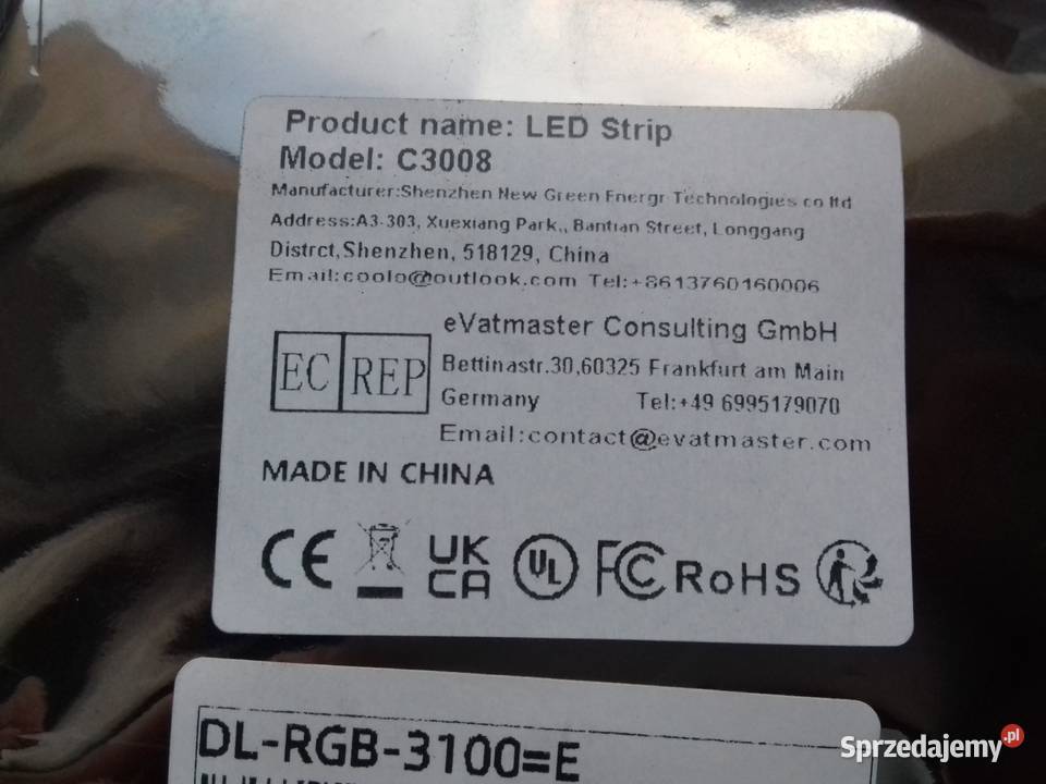 LED RGB 12V 4pin 1m 3x oświetlenie płyt głównych Bydgoszcz