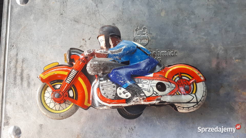 Motor blaszany zabawka z PRL Pozostałe