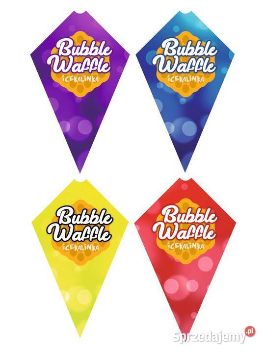 Rożki do gofrów Bubble Waffle komplet 600 mix Biznes i Przemysł Sandomierz