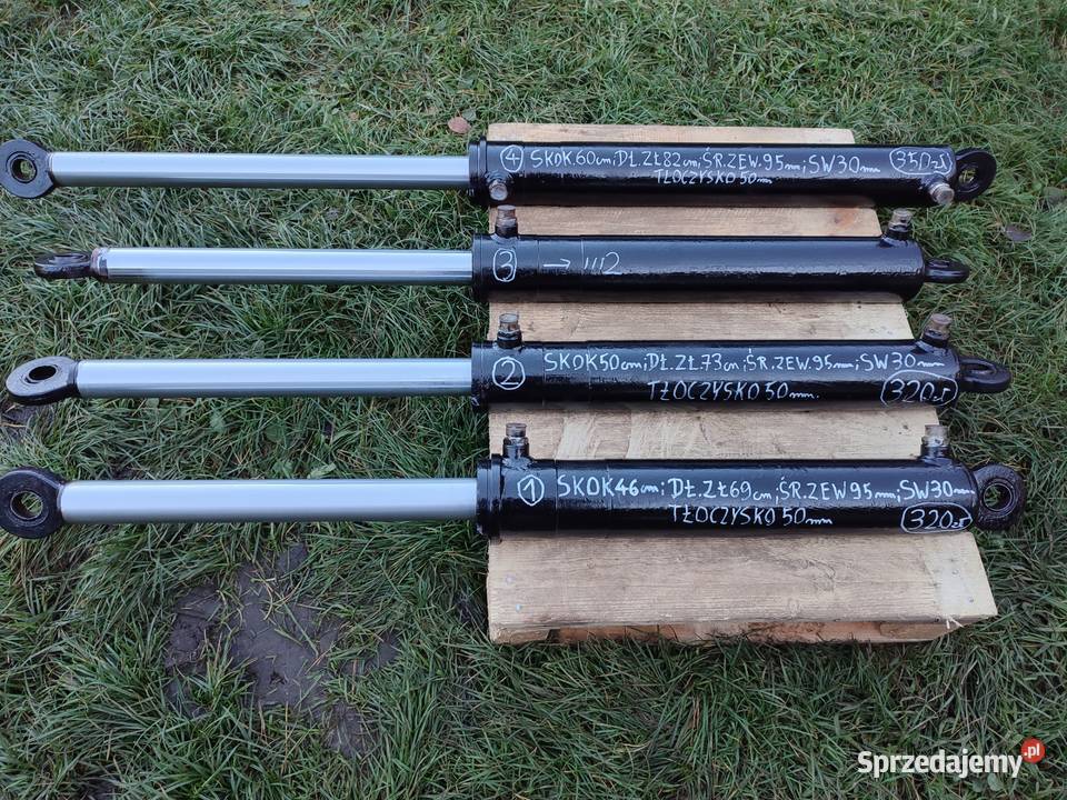 Siłownik hydrauliczny dwustronny sów 50 łuparka Sędziszów