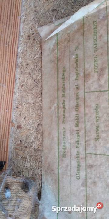 Fotel PRL Zjednoczenie Przemysłu Meblarskiego Snopków