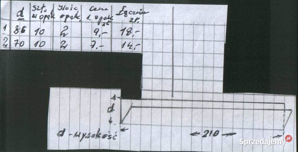 Hawidy do zn 86d 70d x 210mm Antyki, Sztuka, Kolekcje śląskie Gliwice