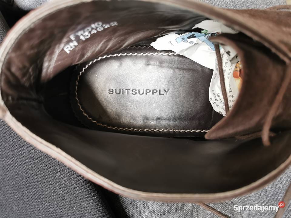 Półbuty Cuoio Genuino Skóra Naturalna Zamsz 44 Łódź sprzedam