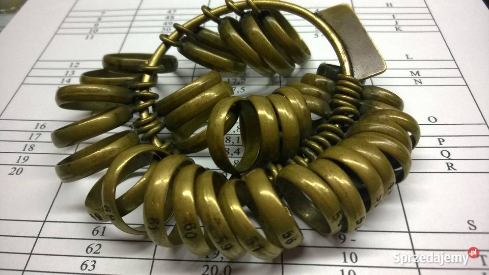 przyrząd jubilera pomiar palca Biżuteria dla Pań Warszawa