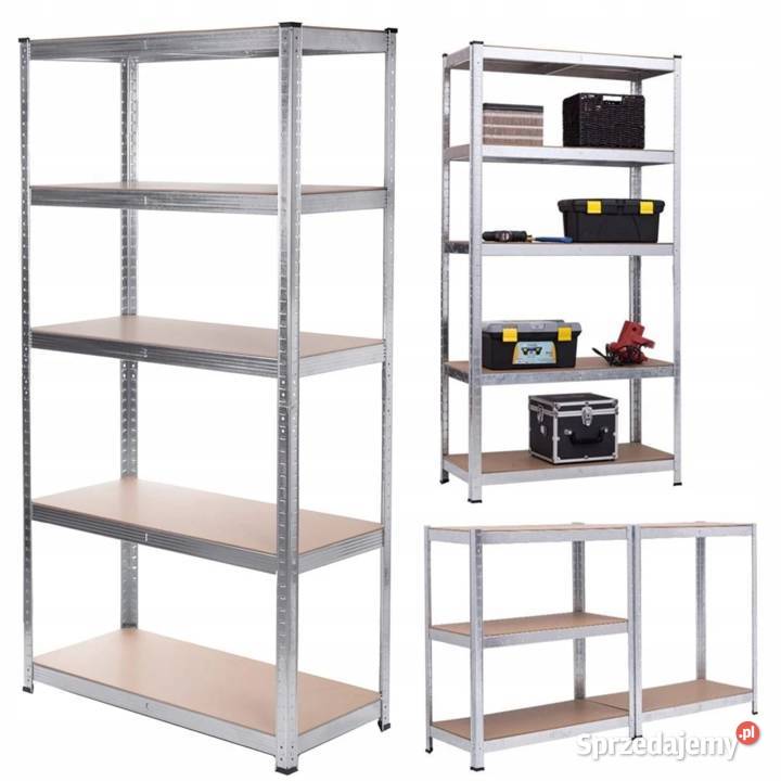 Regał Magazynowy Metalowy 180x90x40 GARAŻ Regały lubelskie Józefów