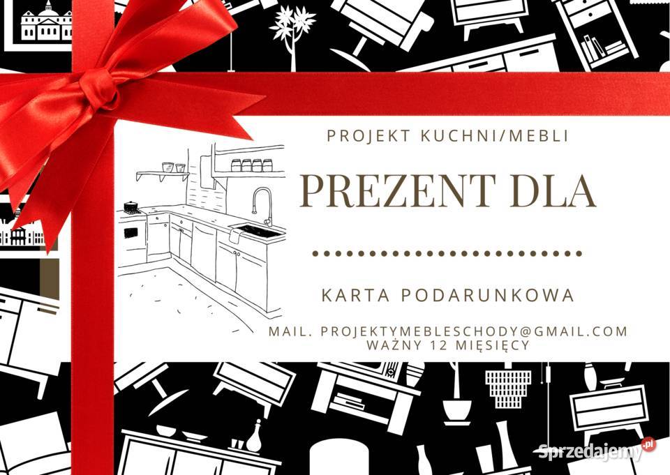 Projekt mebli kuchennych innych mebli na wymiar Pszczyna