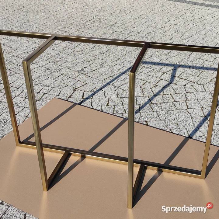 Stelaż pod konsolkę złoty poler Warszawa