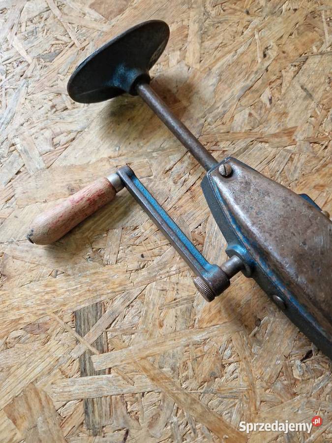 Wiertarka ręczna starodawna cała metalowa Pozostałe