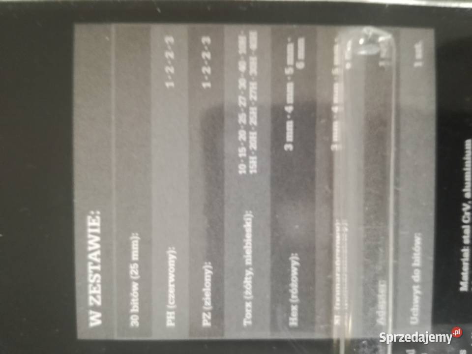 Zestaw bitów 25 mm 32 opolskie Kędzierzyn-Koźle sprzedam